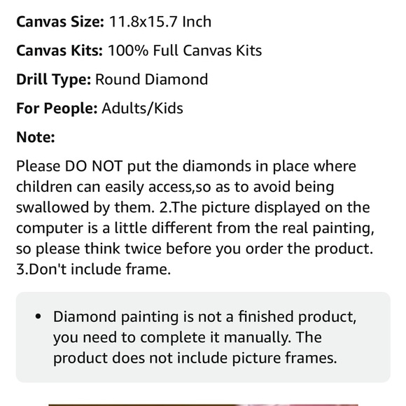 ✨NEW✨ 5D Diamond Art Kit, Elephant - Picture 9 of 12